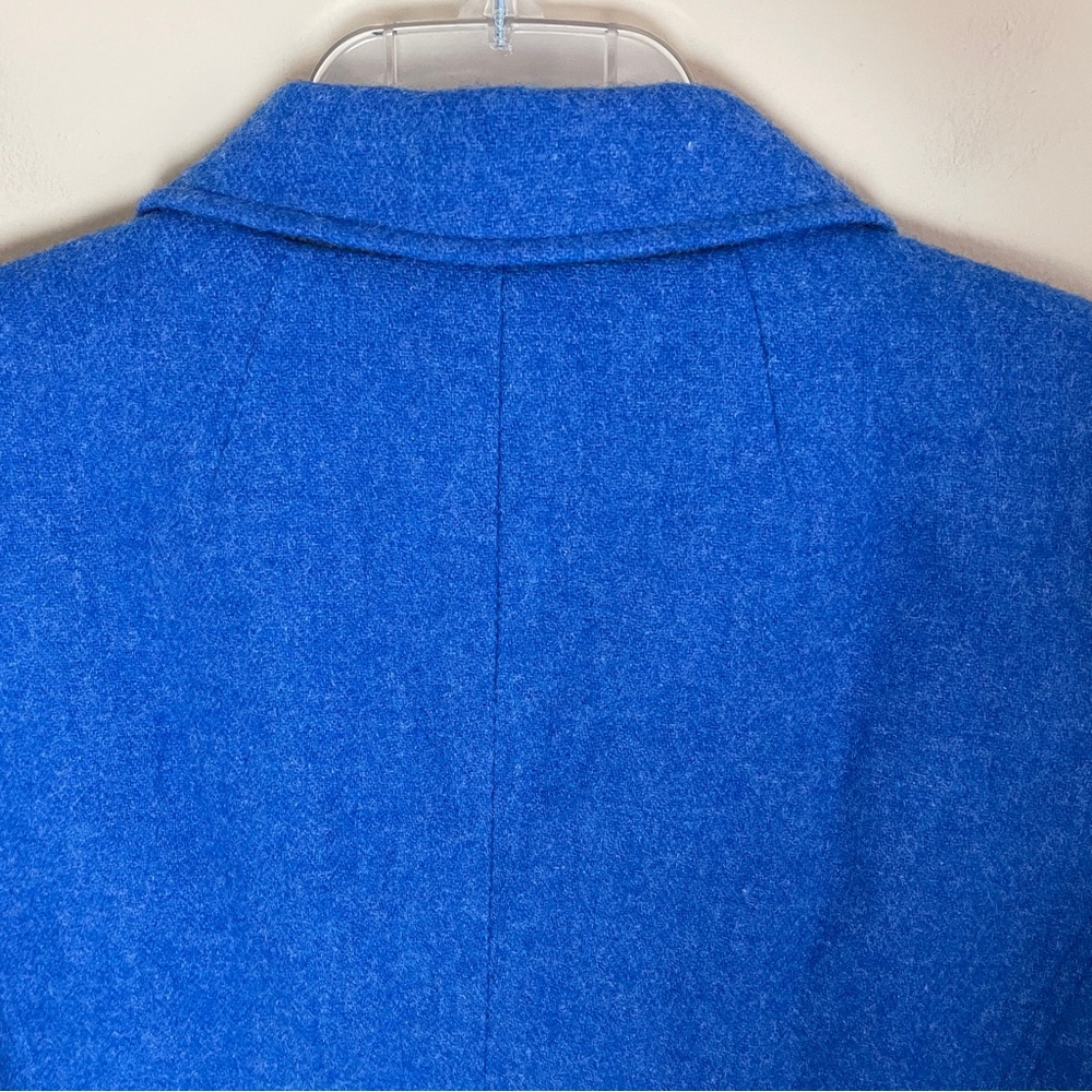 Talbots Blue Shetland Wool Blend Jacket Blazer 10 Office Business Casual NWT - Picture 4 of 13
